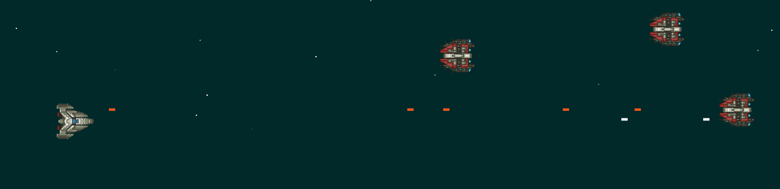 Space shooter game screen